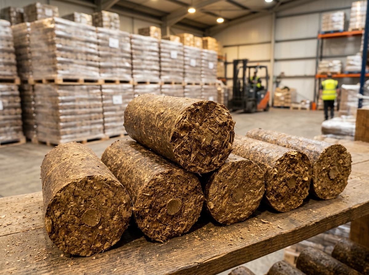 Groundnut Shell 90mm Cylindrical Bio-Coal